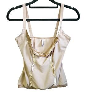 Flexees By Maidenform Women's L Shapewear Camisole Tank Top Tan Stretch Slimming